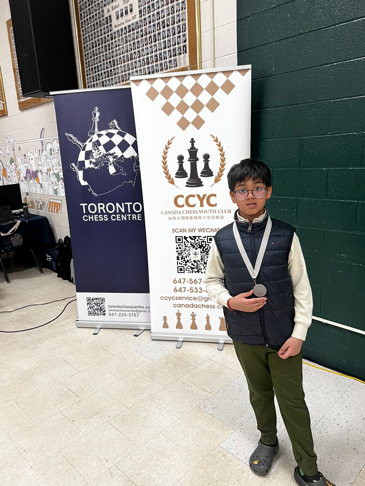 Student at the Toronto chess centre