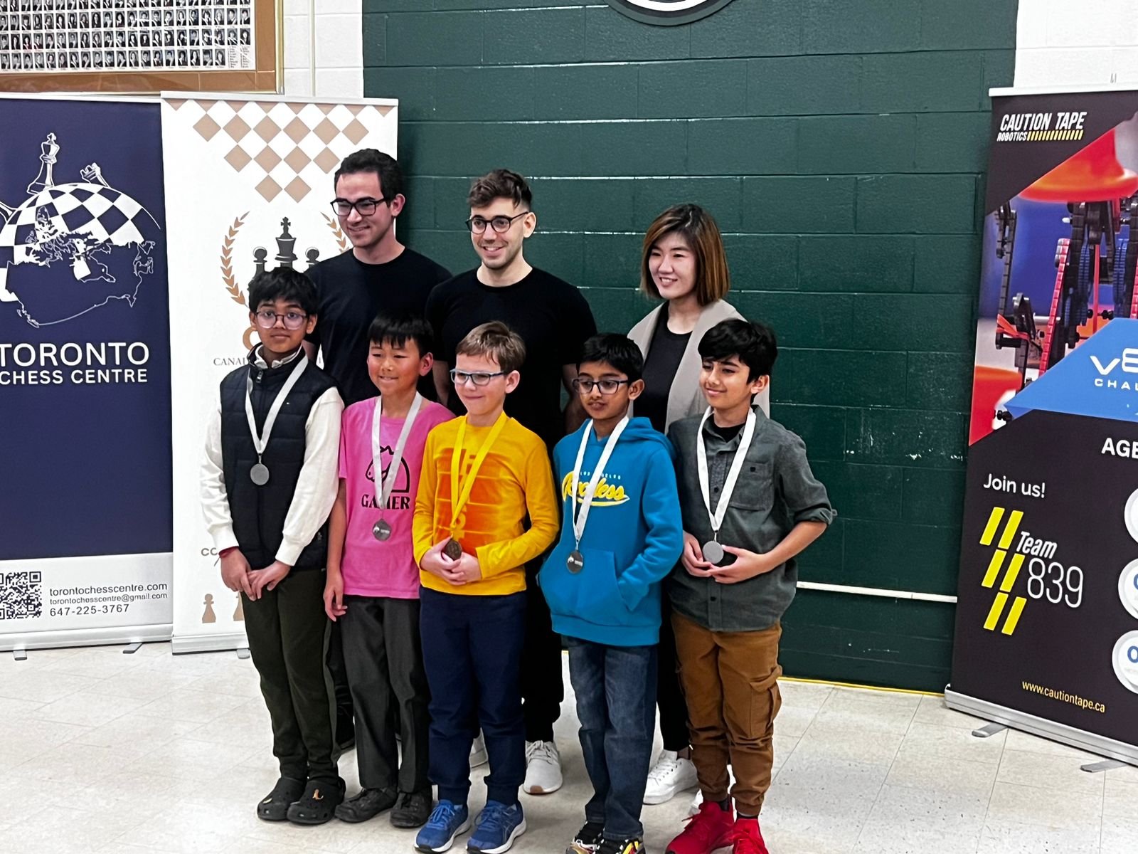 Darklight players at an international tournament