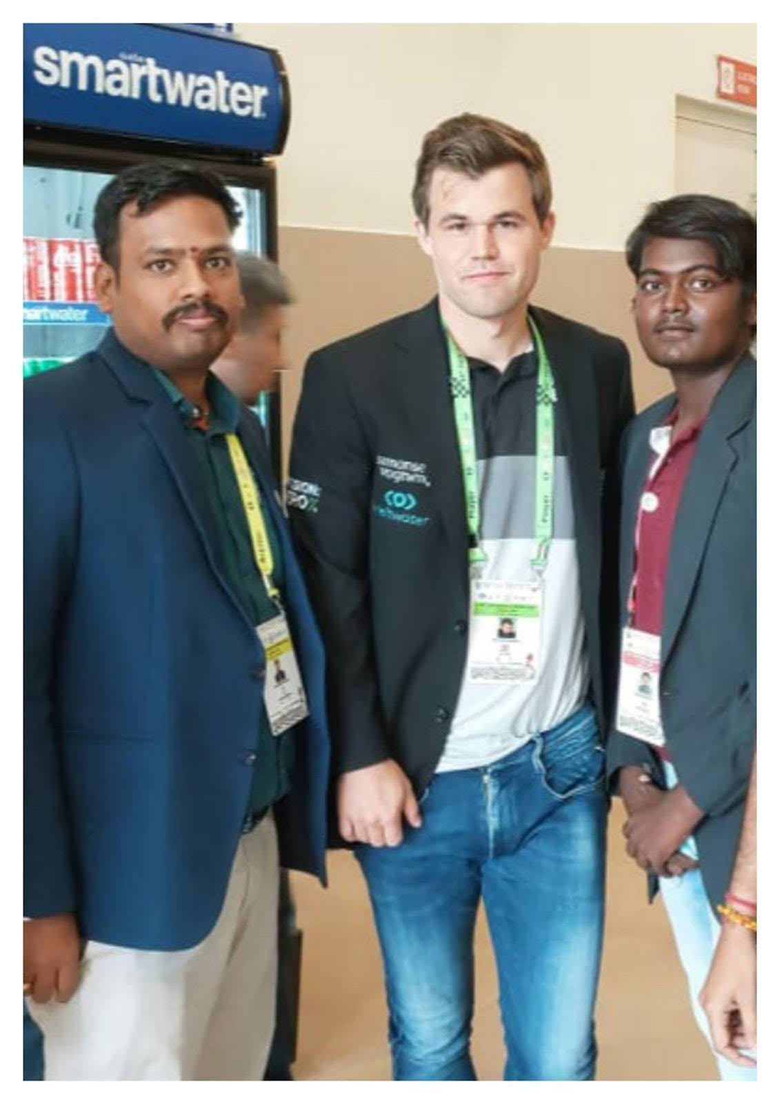 Meeting world champion Magnus Carlsen