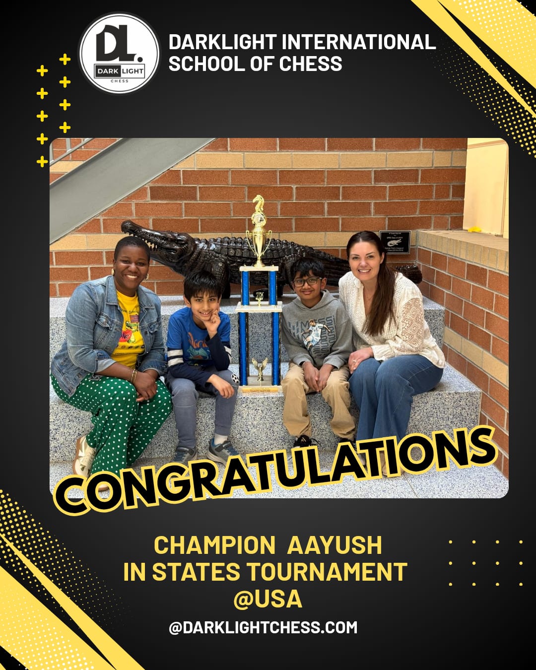 Champion Aayush – states tournament, USA