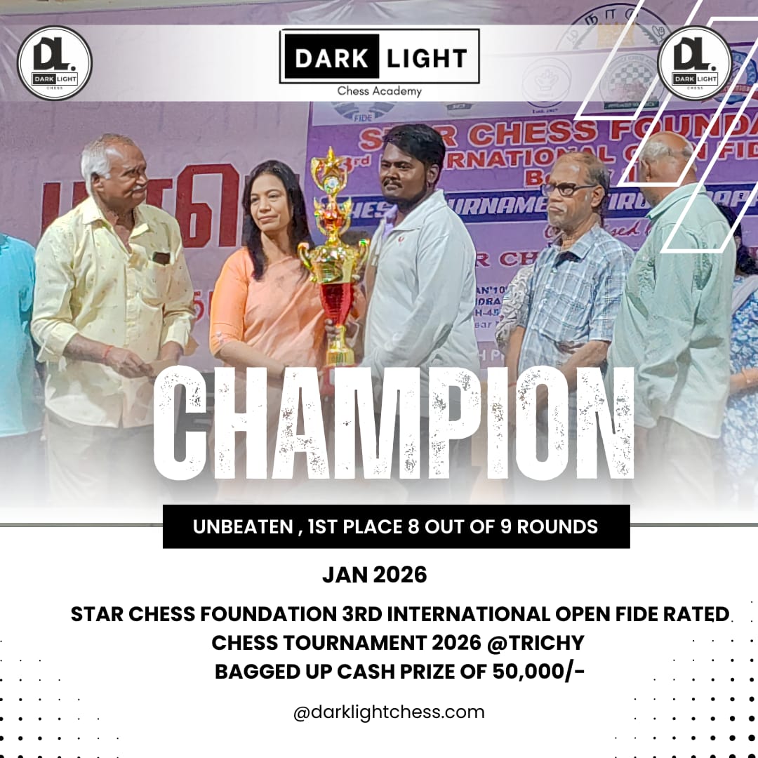 Champion – Star Chess Foundation International Open, Trichy 2026