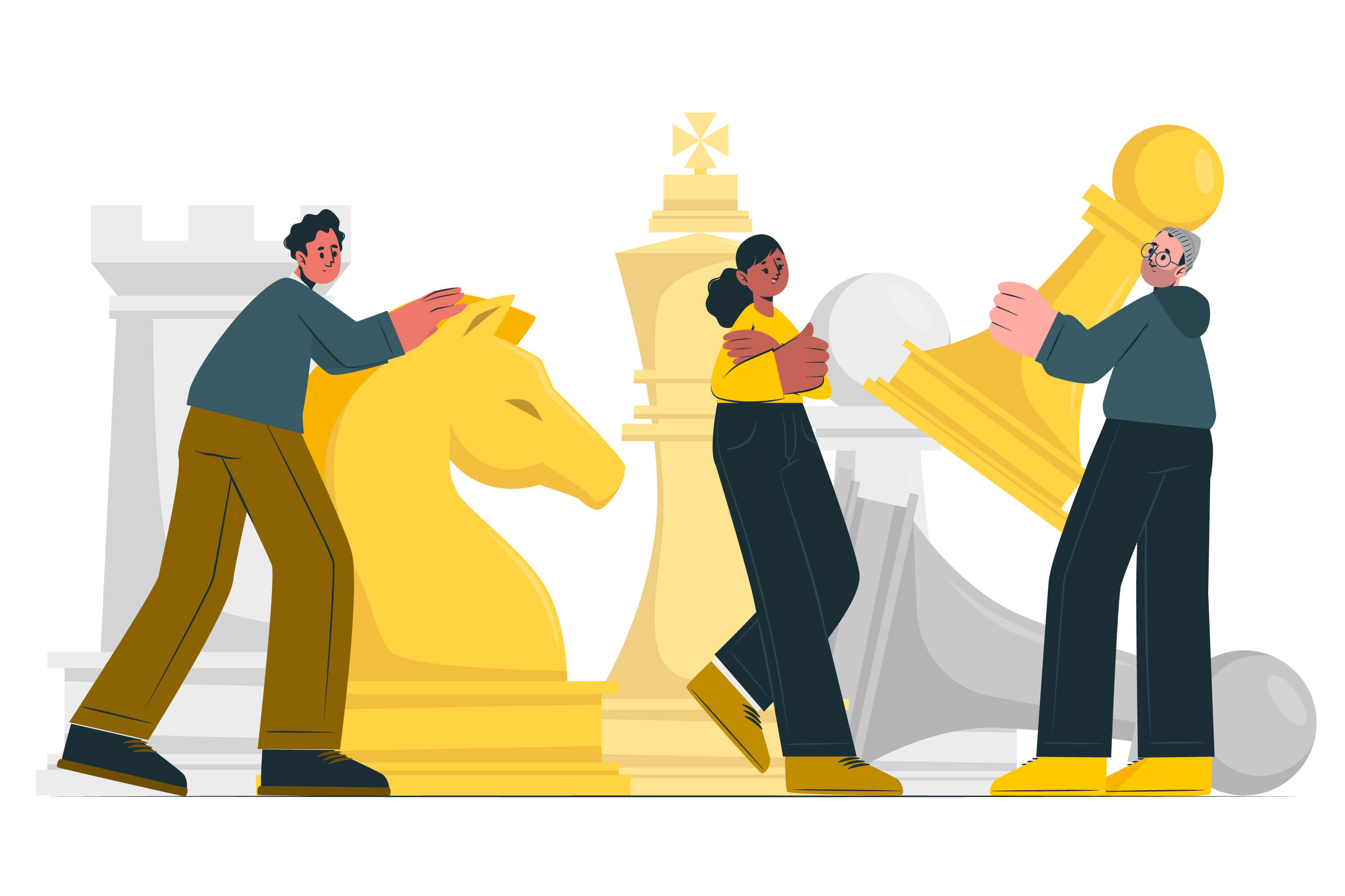 Chess opening principles illustration